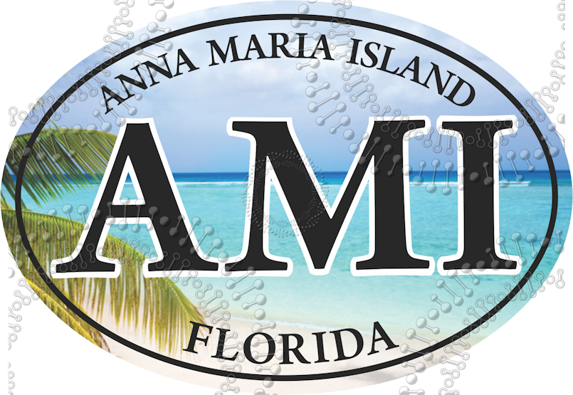 Anna Maria Island, FL - AMI Beach Decal