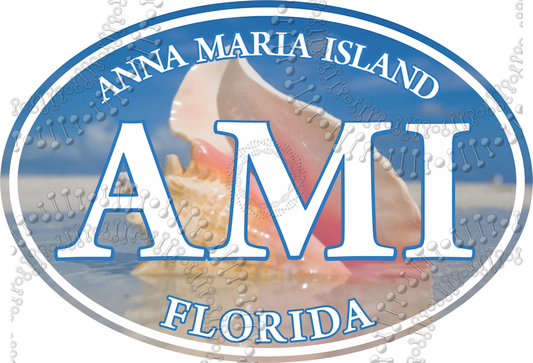 Anna Maria Island, FL- AMI Conch Decal