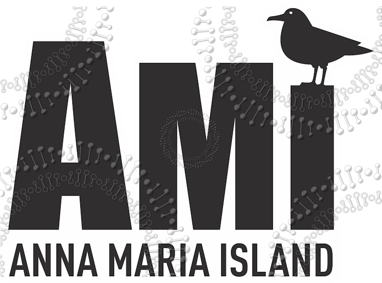 Anna Maria Island, FL -AMI with Bird Decal