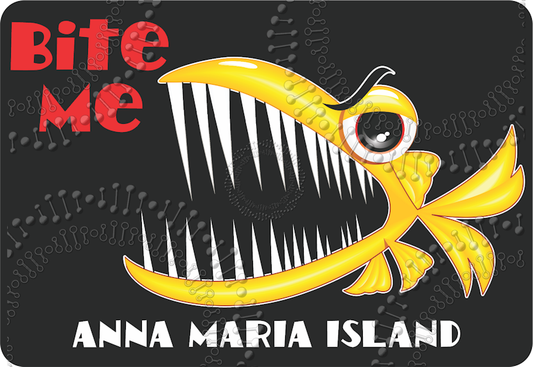 Anna Maria Island, FL - Bite Me Decal