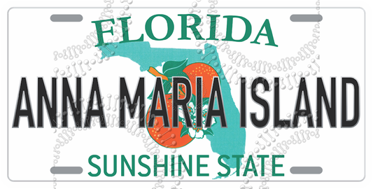 Anna Maria Island, FL - License Plate Decal