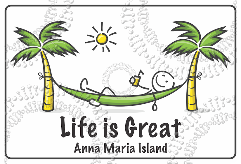 Anna Maria Island, FL - Life is Great Decal