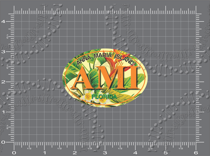 Anna Maria Island, FL - AMI Bird of Paradise Decal