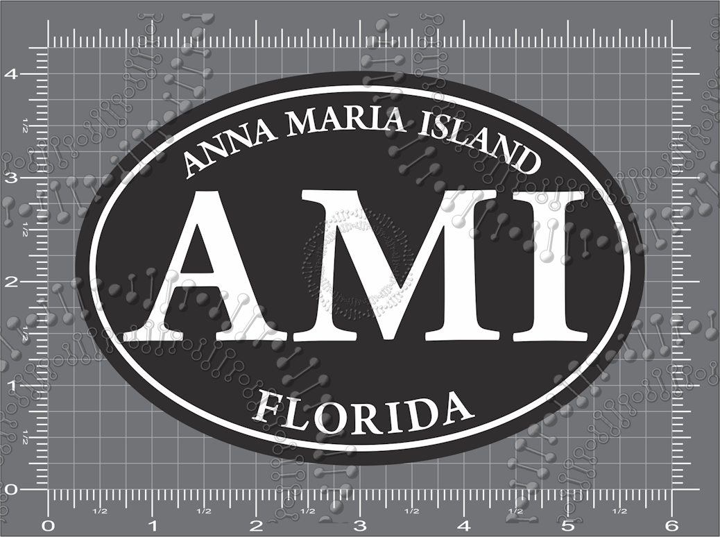 Anna Maria Island, FL - AMI Black Oval