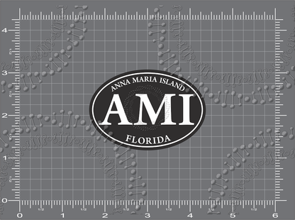 Anna Maria Island, FL - AMI Black Oval