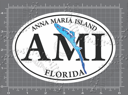 Anna Maria Island, FL - AMI Island Decal