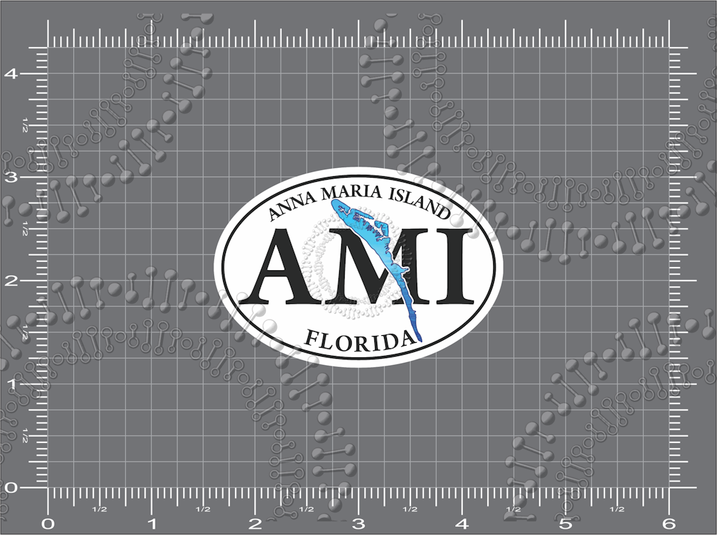 Anna Maria Island, FL - AMI Island Decal