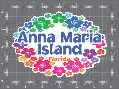 Anna Maria Island, FL - Anna Maria Island Wreath Decal