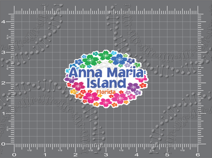 Anna Maria Island, FL - Anna Maria Island Wreath Decal