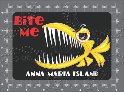 Anna Maria Island, FL - Bite Me Decal