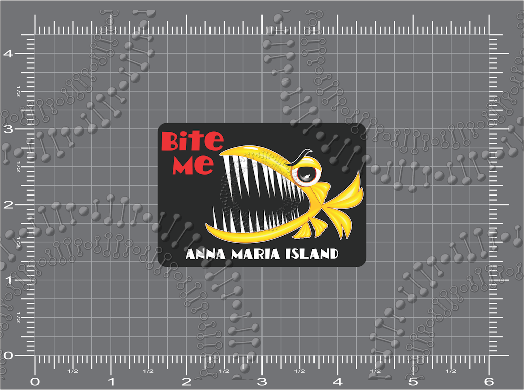 Anna Maria Island, FL - Bite Me Decal