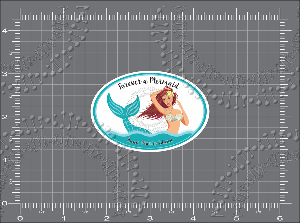 Anna Maria Island, FL - Forever a Mermaid Decal