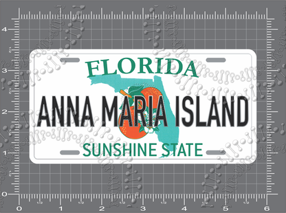 Anna Maria Island, FL - License Plate Decal