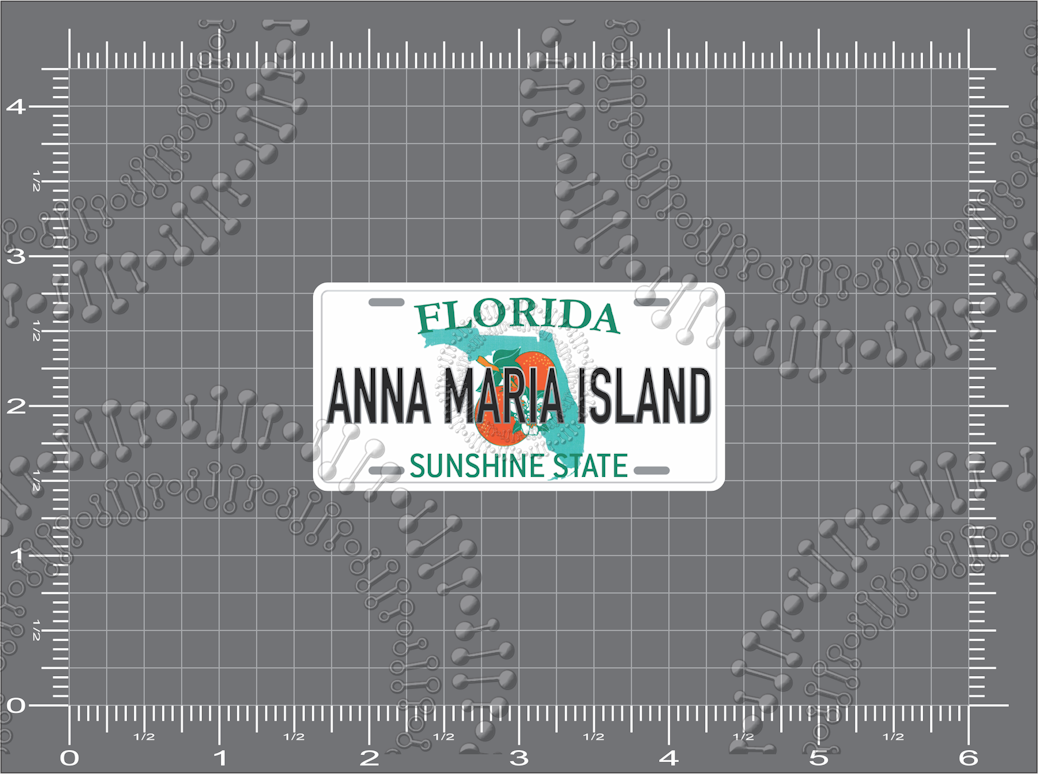 Anna Maria Island, FL - License Plate Decal