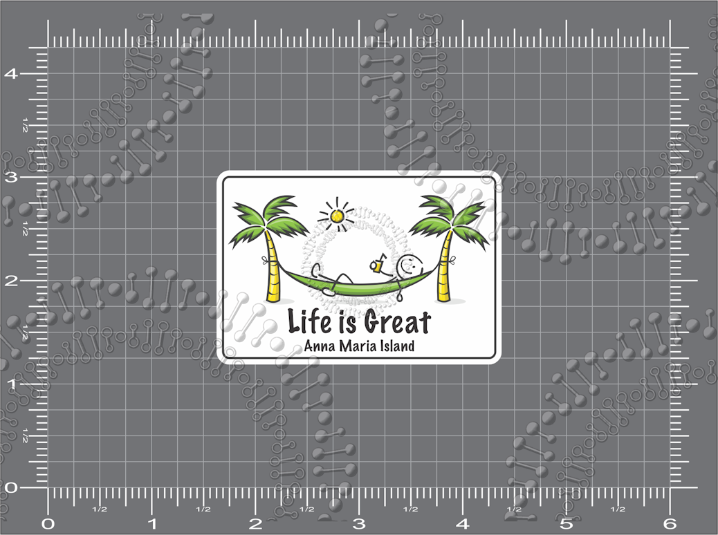 Anna Maria Island, FL - Life is Great Decal