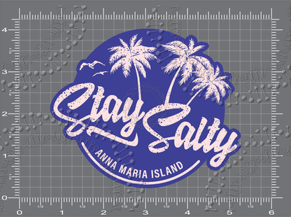 Anna Maria Island, FL - Stay Salty Decal