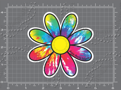 Anna Maria Island, FL - Tie Dye Daisy Decal