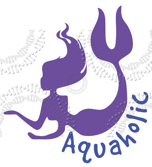 Aquaholic Purple Decal