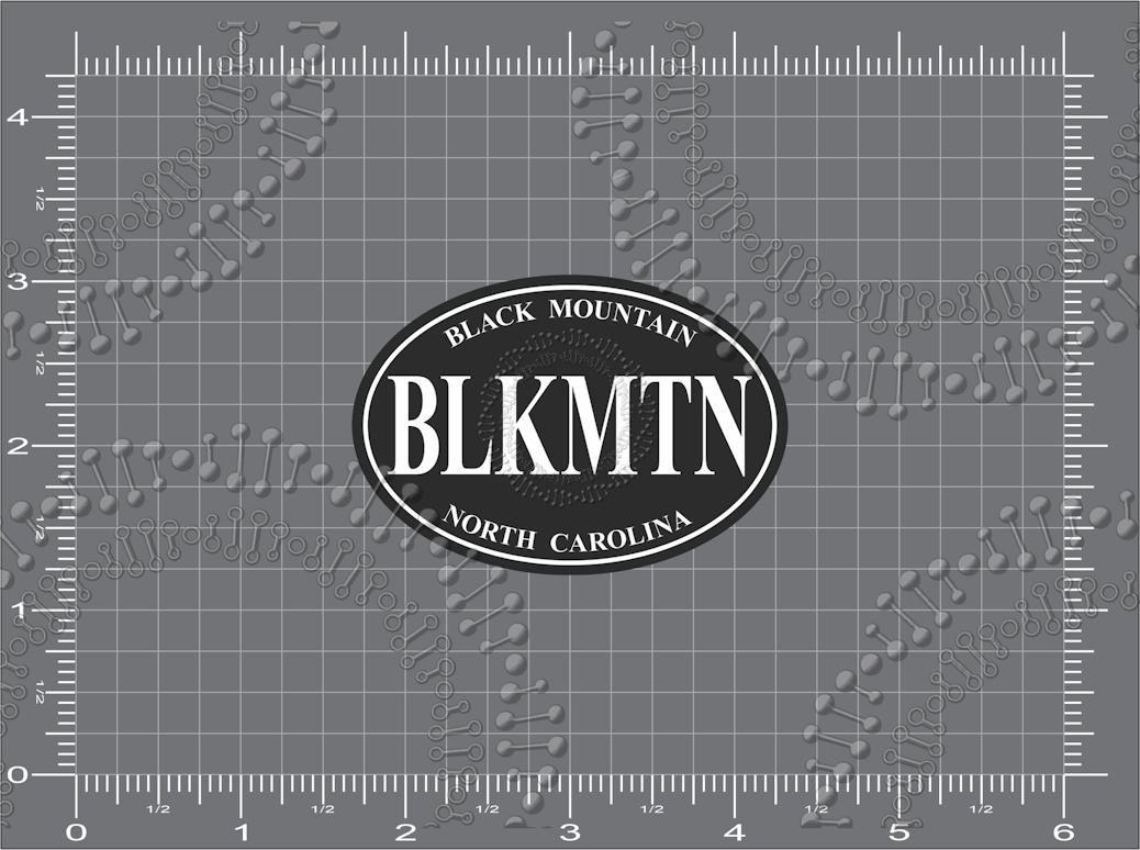 Black Mountain, NC - Black Blk Mtn Decal