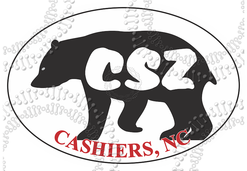 Cashiers, NC - CSZ Bear Silhouette Decal