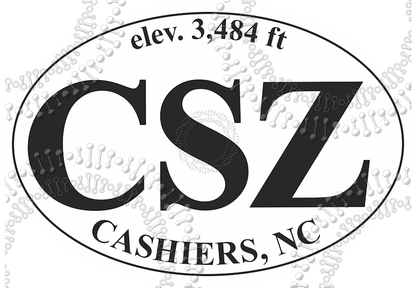 Cashiers, NC - CSZ with Elevation Decal