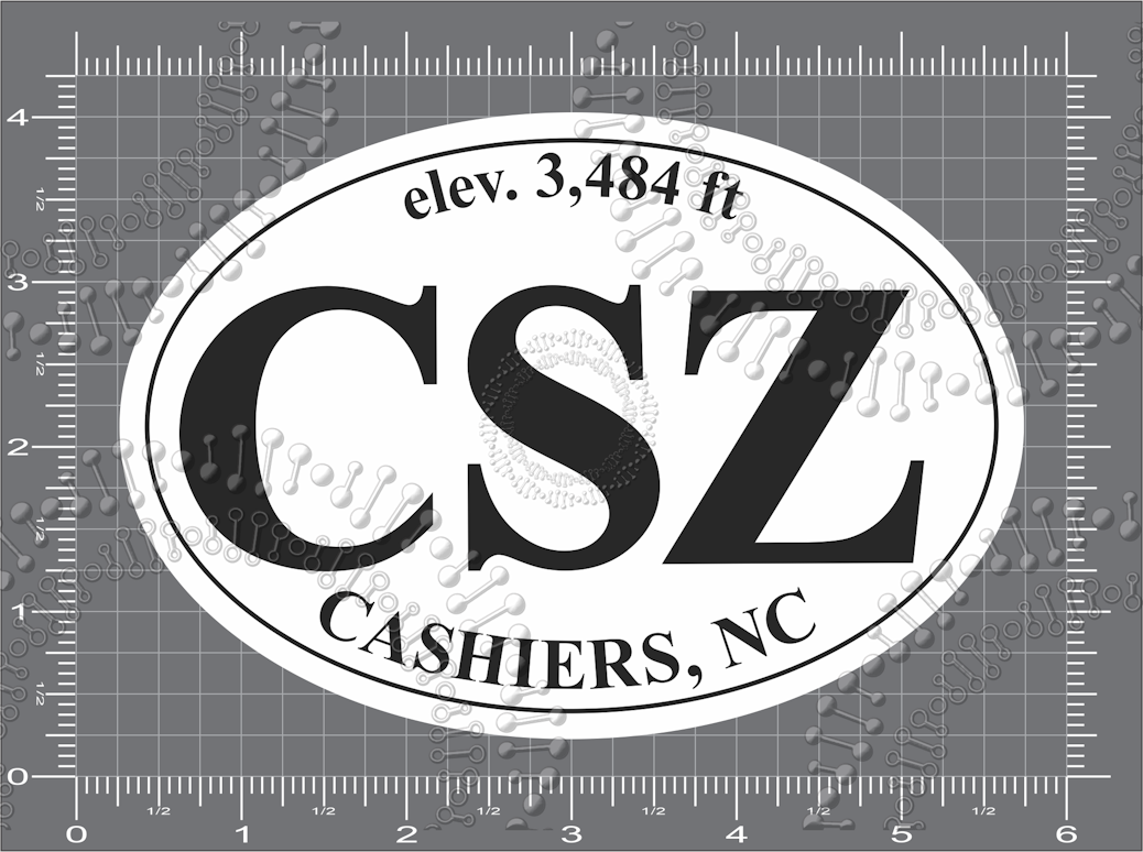 Cashiers, NC - CSZ with Elevation Decal