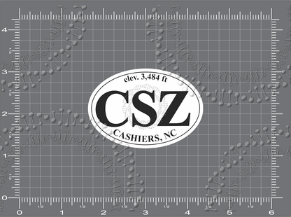 Cashiers, NC - CSZ with Elevation Decal