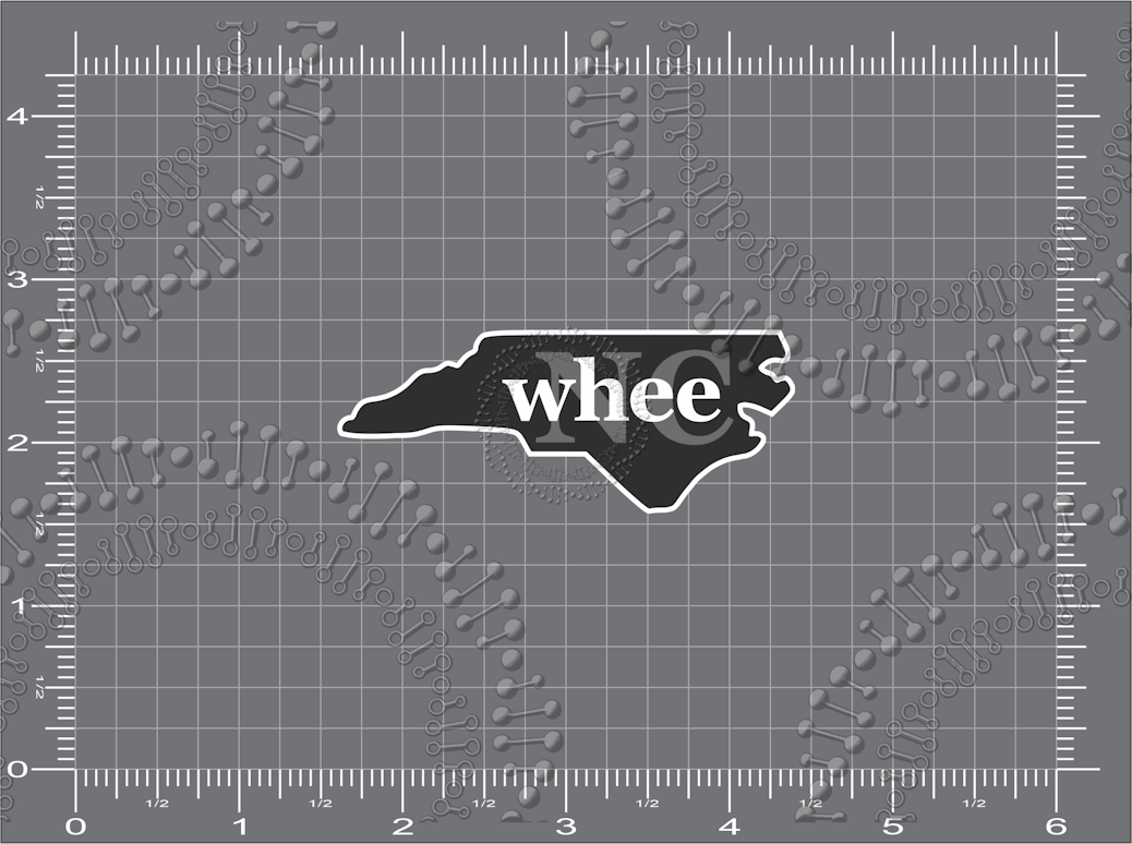 Cullowhee, North Carolina - Black NC Whee Decal