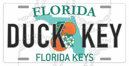 Duck Key, FL - License Plate Decal