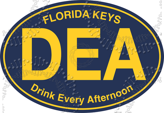 Florida Keys - DEA Drink Every Afternoon Decal