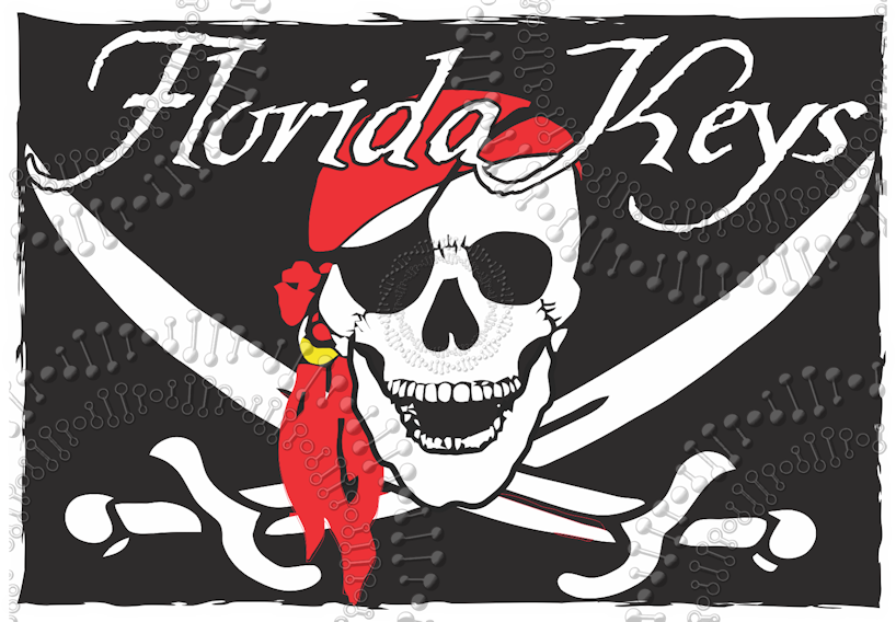 Florida Keys - Pirate Flag Decal