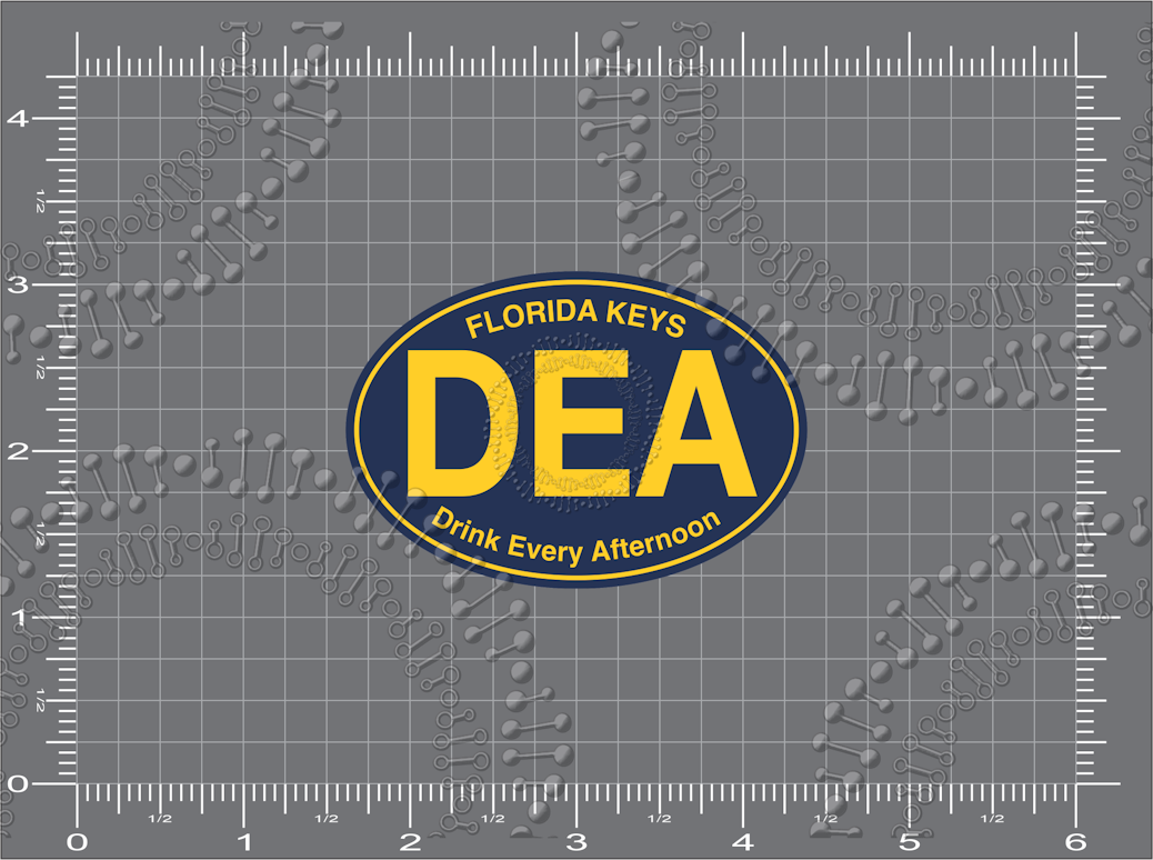 Florida Keys - DEA Drink Every Afternoon Decal