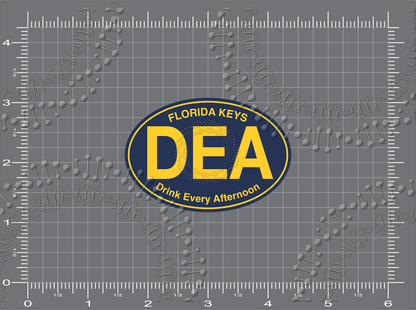 Florida Keys - DEA Drink Every Afternoon Decal