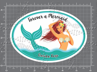 Florida Keys - Forever a Mermaid Decal