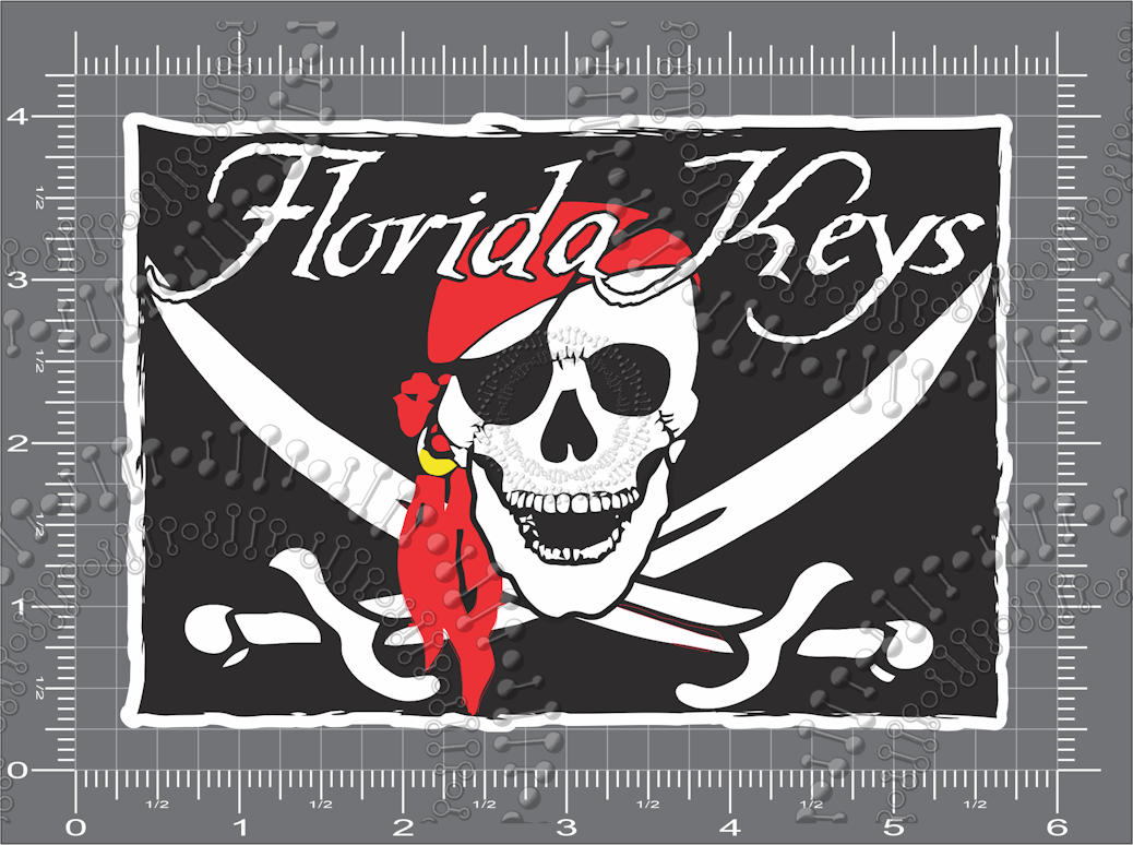 Florida Keys - Pirate Flag Decal