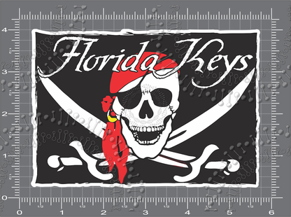 Florida Keys - Pirate Flag Decal