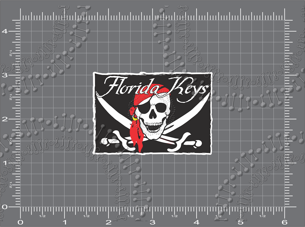 Florida Keys - Pirate Flag Decal