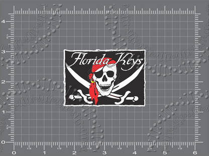 Florida Keys - Pirate Flag Decal