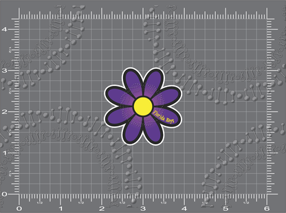 Florida Keys - Purple Gradient Daisy Decal