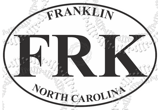 Franklin, NC - FRK Decal