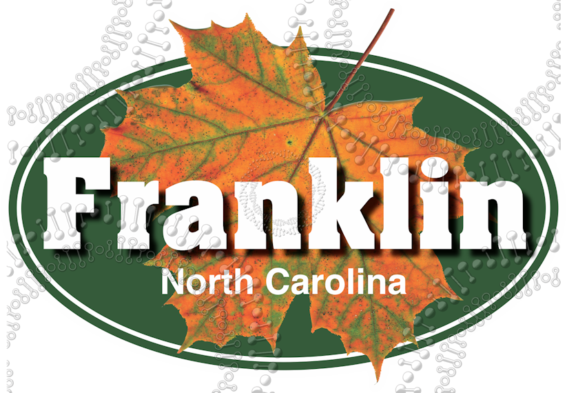 Franklin, NC - Maple Leaf Decal