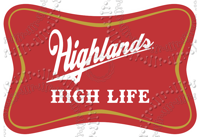 Highlands, NC - High Life Decal