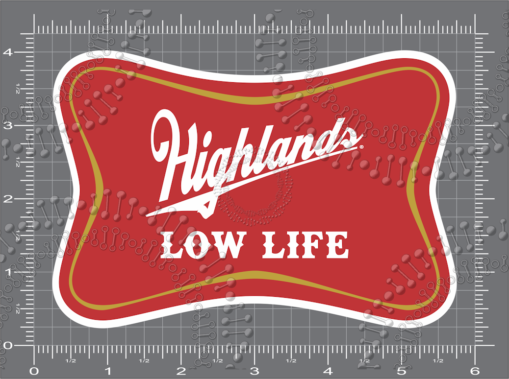 Highlands, NC - Low Life Decal