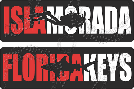 Islamorada, FL - Scuba Islamorada and Florida Keys Decal