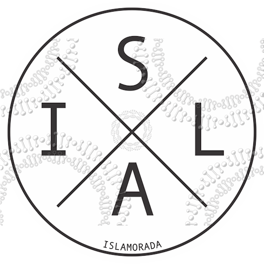 Islamorada, FL - White Isla X Decal