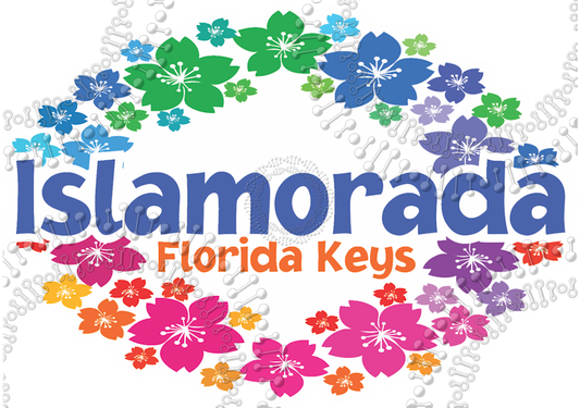 Islamorada, FL - Wreath Decal