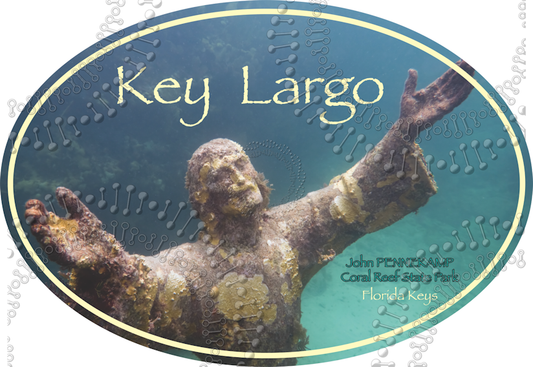 Key Largo, FL - Christ of the Abyss Decal