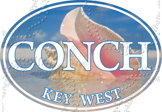 Key West, FL - Conch Decal