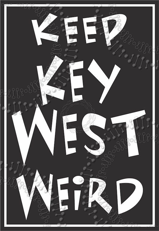 Key West, FL - Keep Key West Weird Decal