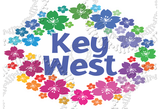 Key West, FL - Wreath Decal